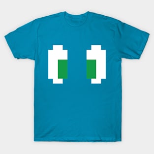 8 Bit Pixel Manga Green Eyes T-Shirt